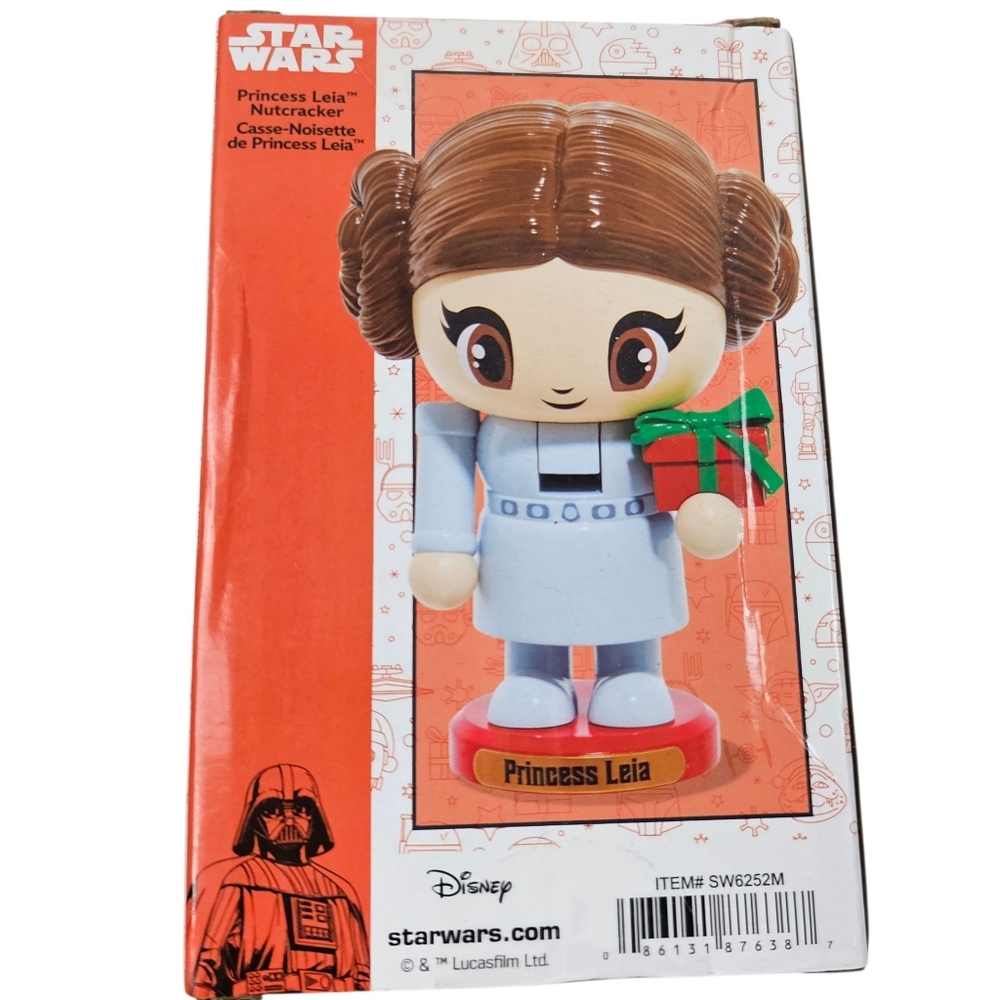 Kurt S. Adler Little Legends STAR WARS Princess Leia Nutcracker NIB - Picture 2 of 4